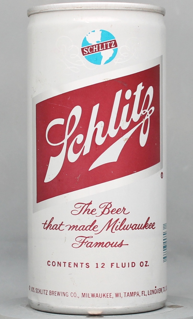Schlitz Beer 12 Oz Tab Top Can