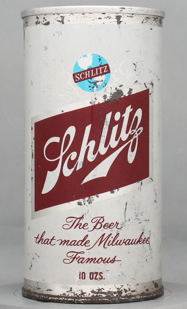 Schlitz Beer 10 Oz Zip Top Can