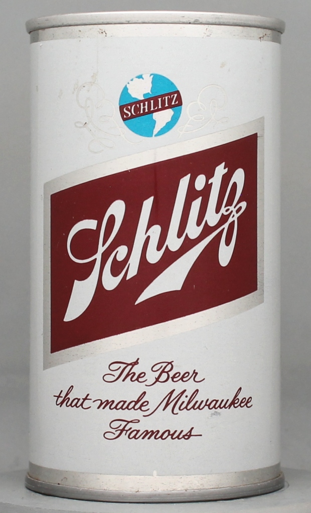 Schlitz Beer 12 Oz Zip/Tab Top Can
