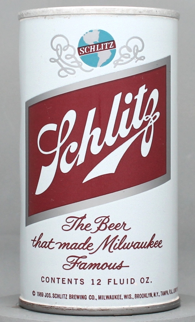 Schlitz Beer 12 Oz Tab Top Can