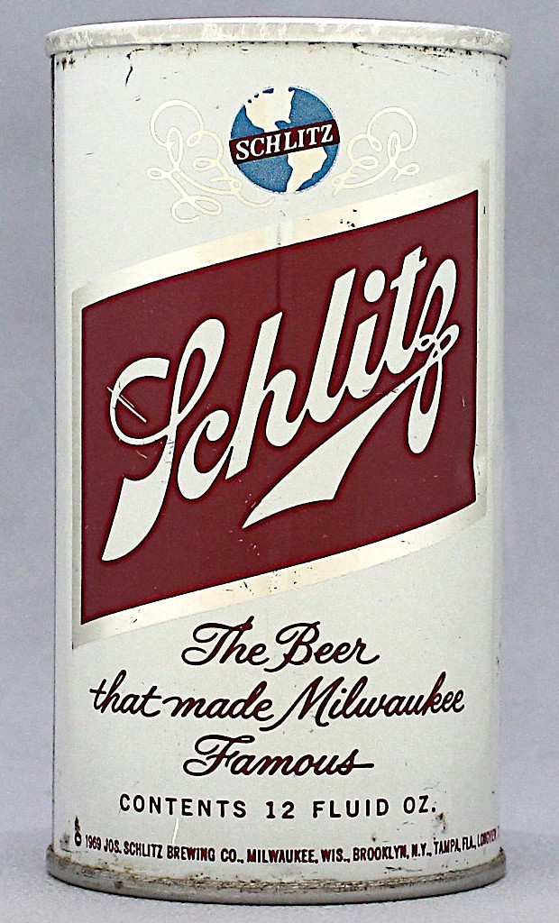 Schlitz Beer Tab Top Can