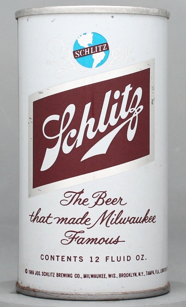 Schlitz Beer 12 Oz Tab Top Can