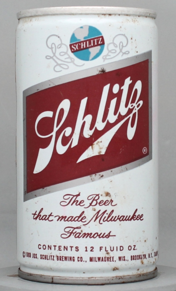Schlitz Beer 12 Oz Tab Top Can