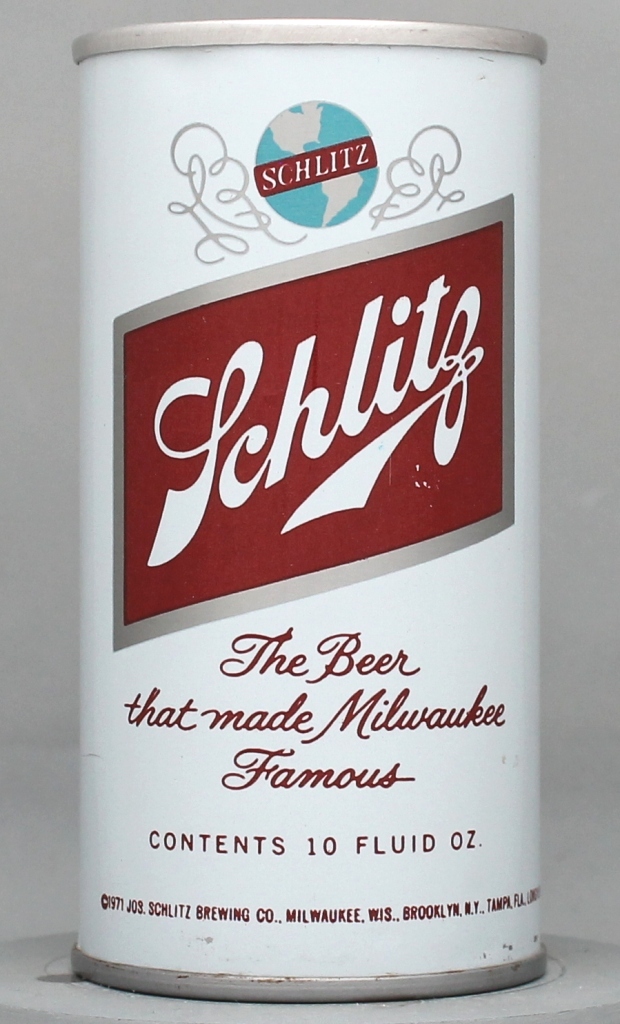 Schlitz Beer 10 Oz Tab Top Can