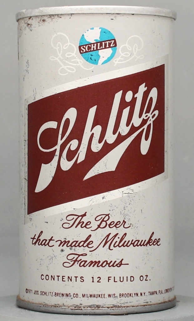 Schlitz Beer 12 Oz Tab Top Can