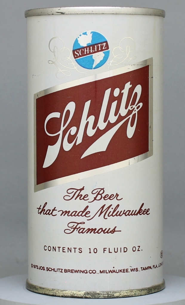 Schlitz Beer 10 Oz Insert Top Can