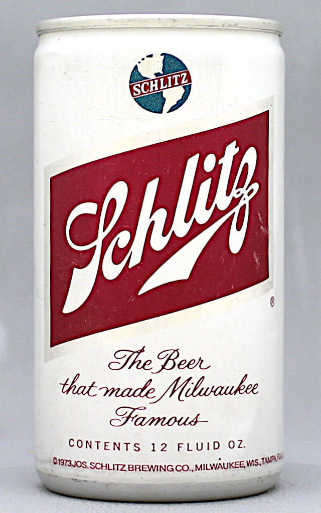 Schlitz Beer 12 Oz Tab Top Can