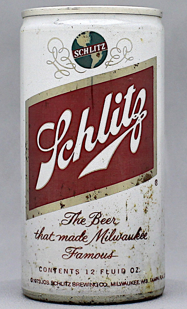 Schlitz Beer 12 Oz Tab Top Can