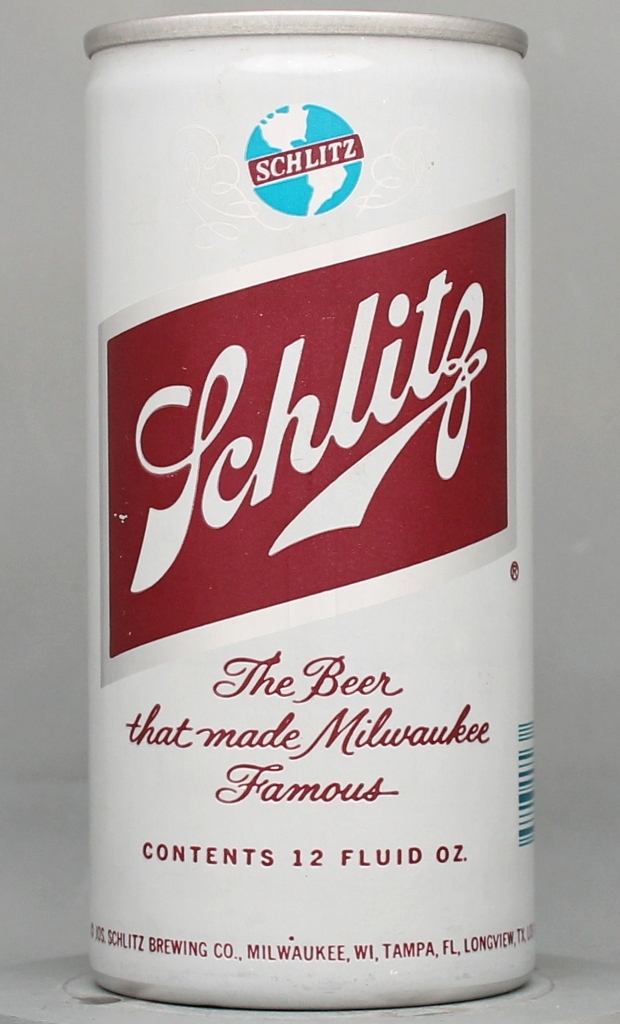 Schlitz Beer 12 Oz Tab Top Can