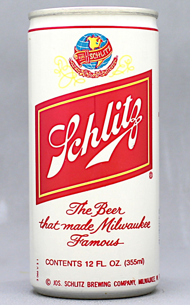 Schlitz Beer 12 Oz Tab Top Can