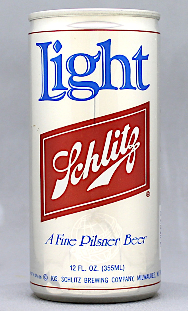 Schlitz Light Beer 12 Oz Tab Top Can