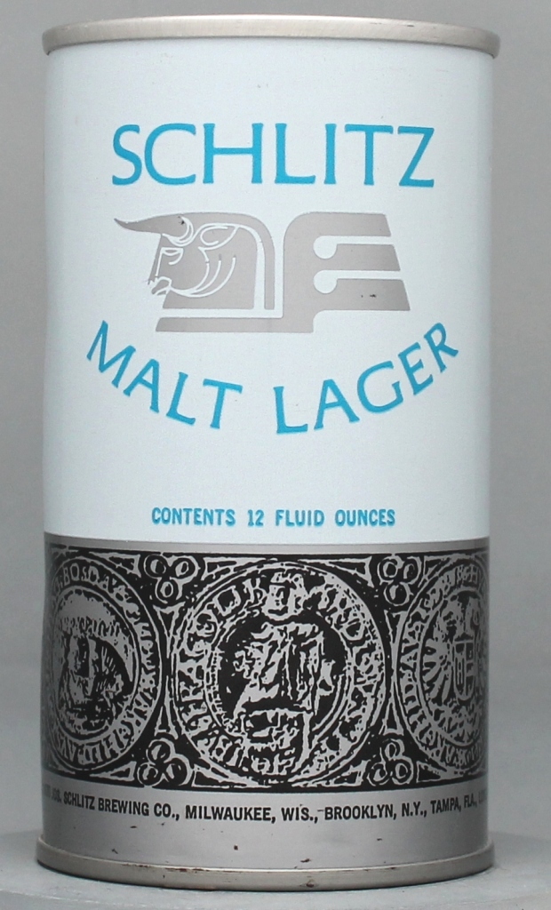 Schlitz Malt Lager 12 Oz Tab Top Can