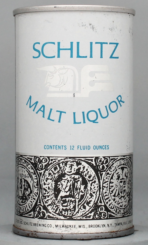 Schlitz Malt Liquor 12 Oz Tab Top Can
