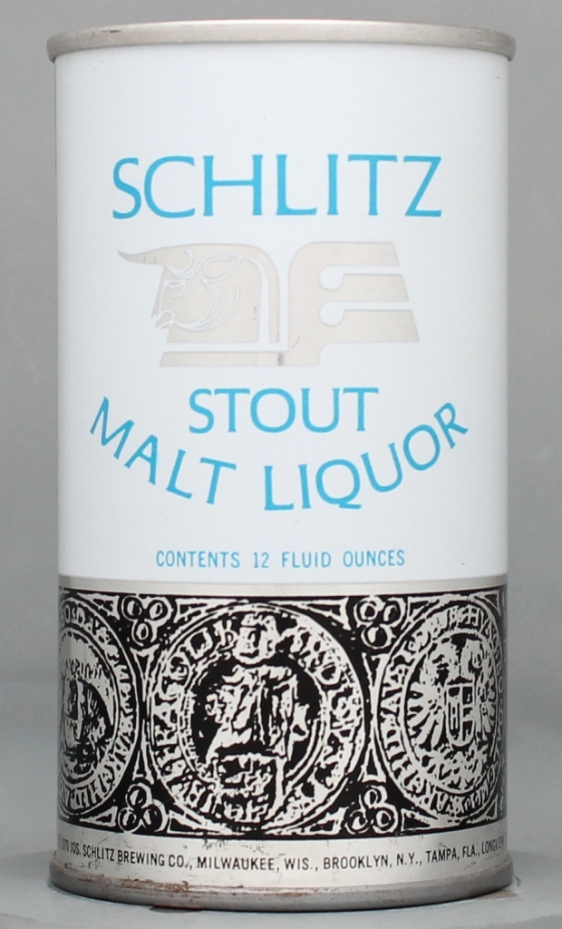 Schlitz Stout Malt Liquor 12 Oz Tab Top Can