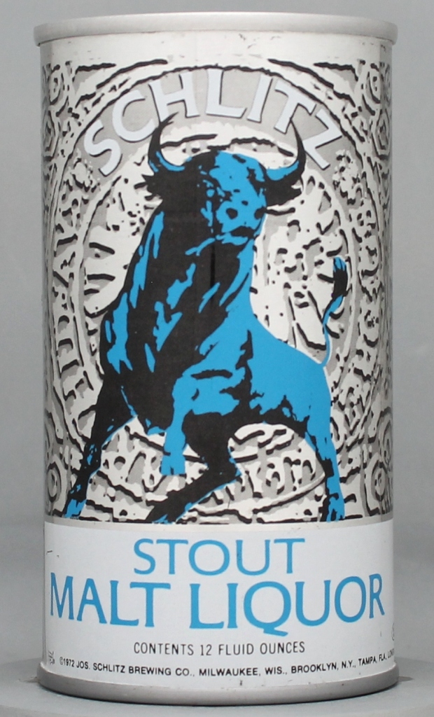 Schlitz Stout Malt Liquor 12 Oz Tab Top Can