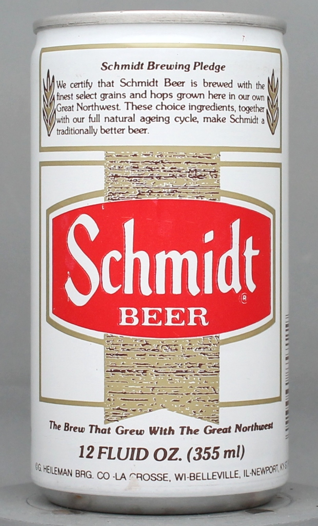 Schmidt Beer 12 Oz Tab/Stay/Bank Top Can