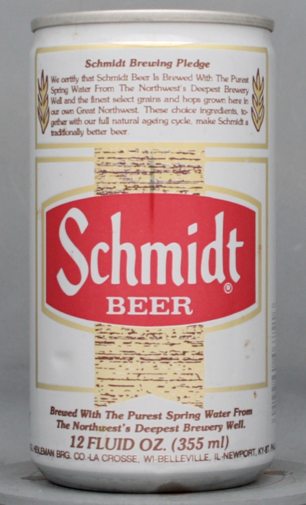 Schmidt Beer 12 Oz Tab Top Can