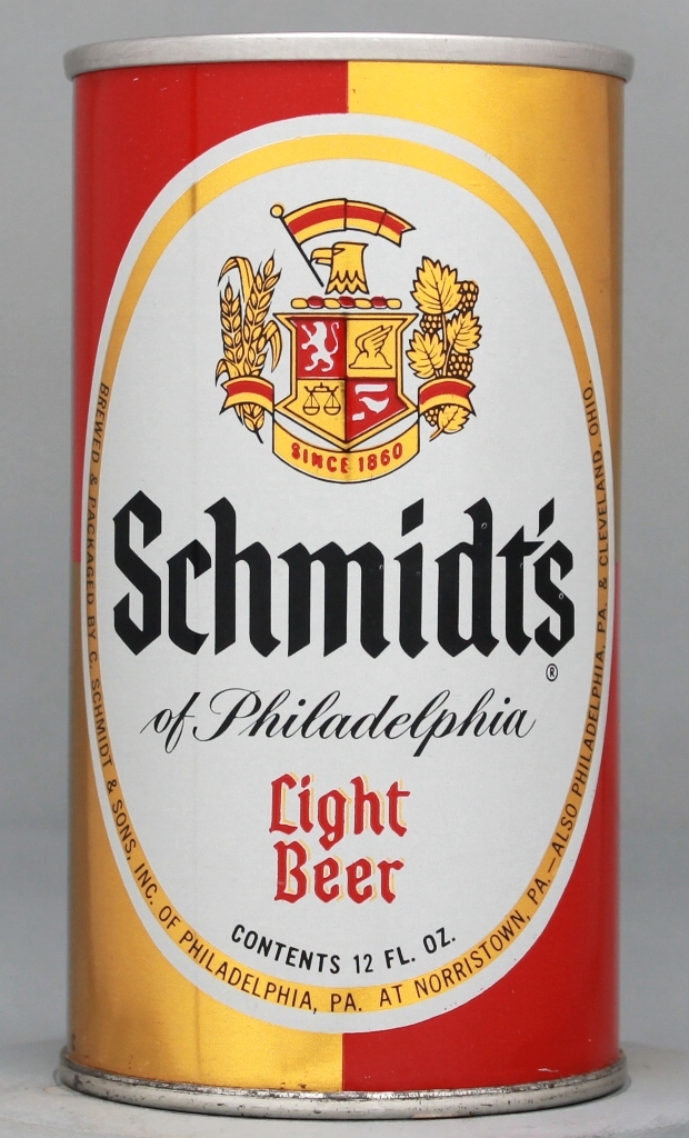 Schmidt's Light Beer 12 Oz Tab Top Can