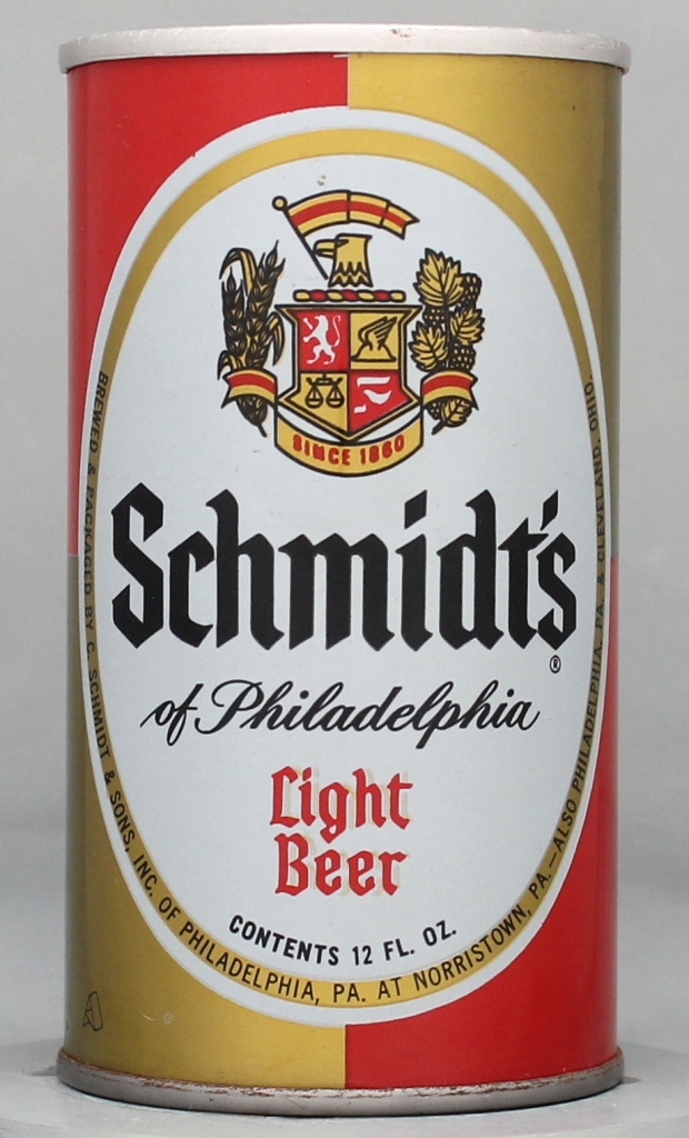 Schmidt's Light Beer 12 Oz Tab Top Can