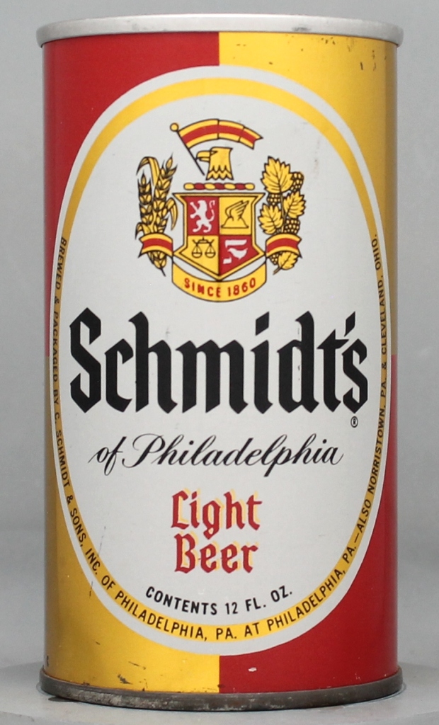 Schmidt's Light Beer 12 Oz Zip/Tab Top Can