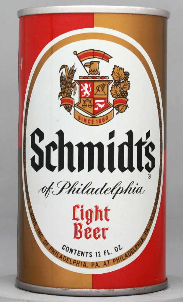 Schmidt's Of Philadelphia Light Beer 12 Oz Tab Top Can