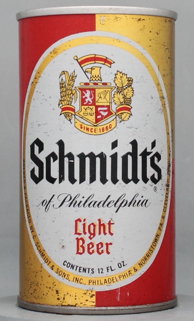 Schmidt's Light Beer 12 Oz Tab Top Can
