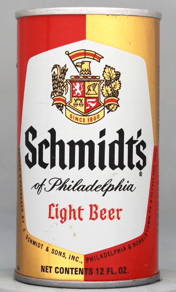 Schmidt's Of Philadelphia Light Beer 12 Oz Tab Top Can