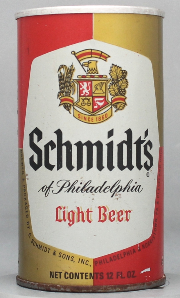 Schmidt's Of Philadelphia Light Beer 12 Oz Tab Top Can