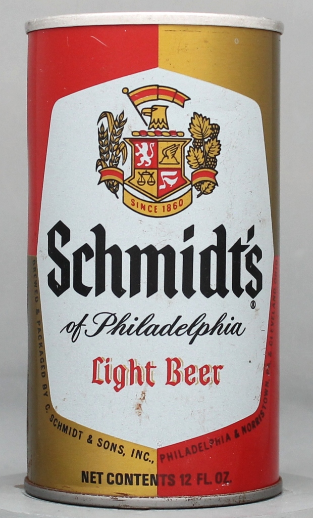 Schmidt's Of Philadelphia Light Beer 12 Oz Tab Top Can