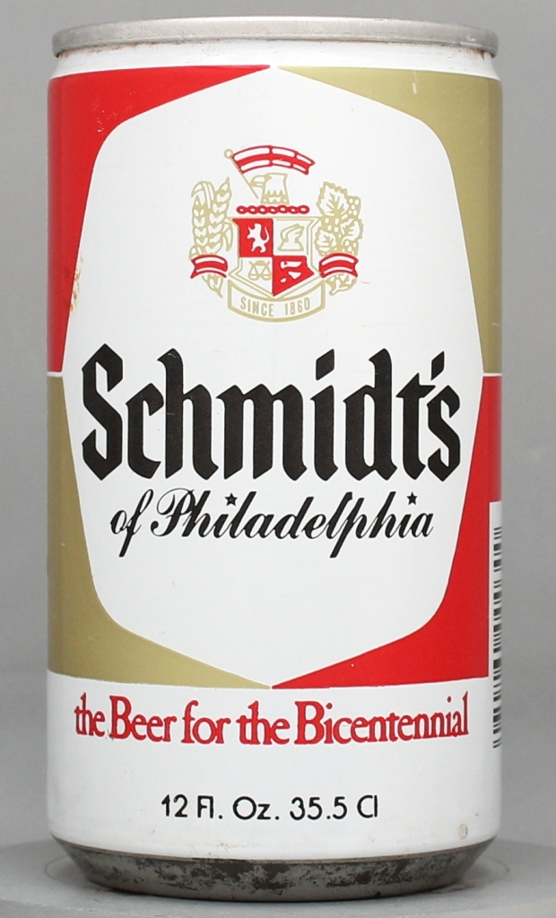 Schmidt's Bicentennial Beer 12 Oz Tab Top Can