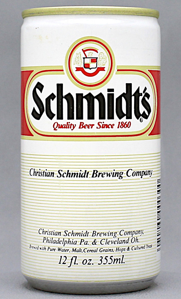 Schmidt's Quality Beer 12 Oz Tab/Stay Top Can