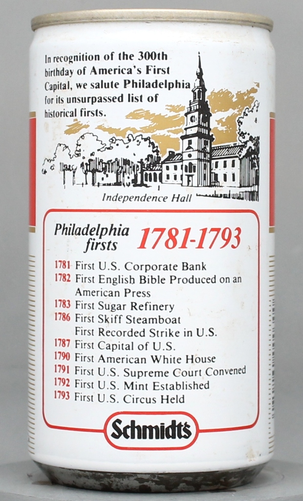 Schmidt's Quality Beer 12 Oz Tab Top Can