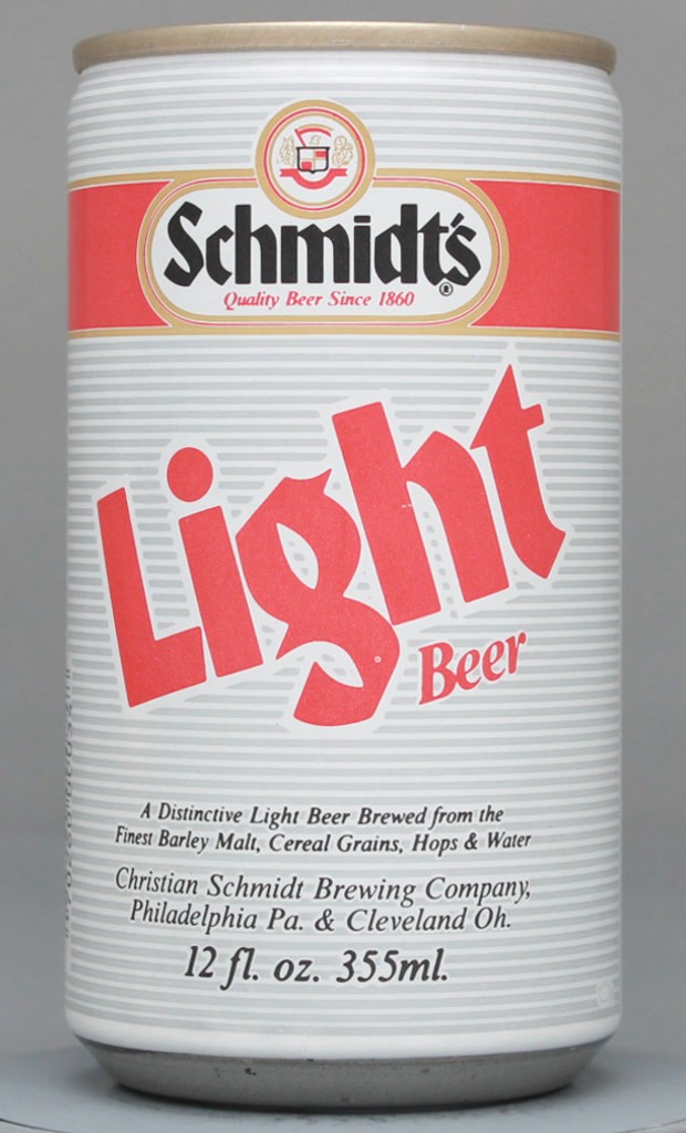 Schmidt's Light Beer 12 Oz Tab Top Can