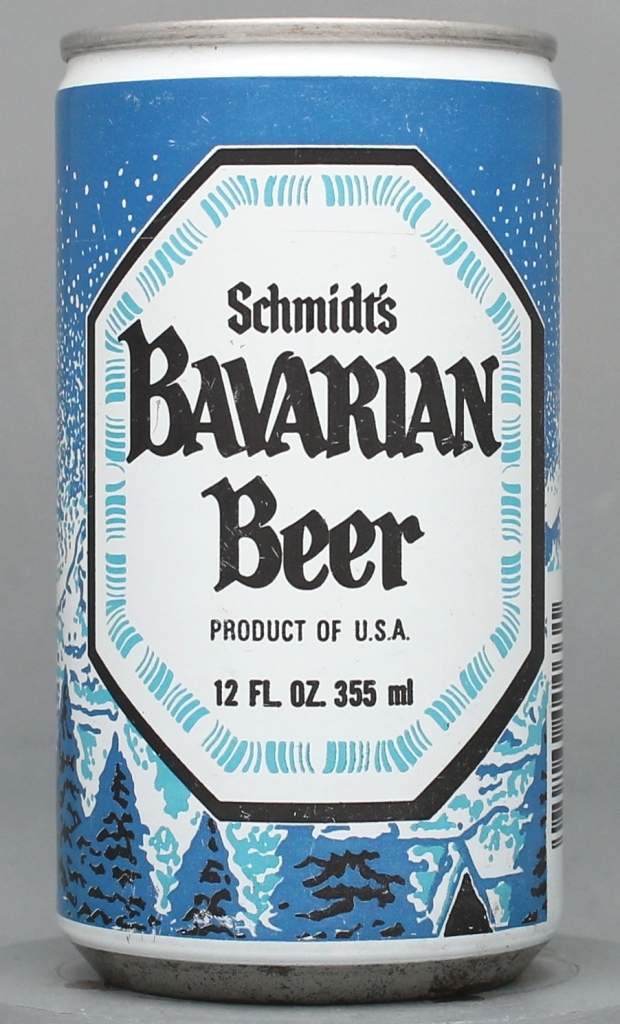 Schmidt's Bavarian Beer 12 Oz Tab Top Can