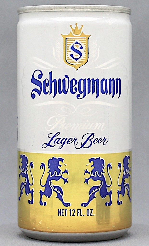 Schwegmann Premium Lager Beer 12 Oz Tab Top Can