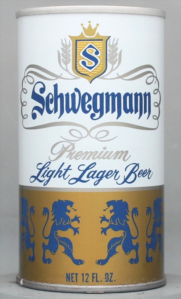 Schwegmann Premium Light Lager Beer 12 Oz Tab Top Can