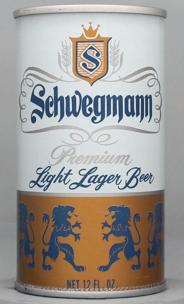 Schwegmann Premium Light Lager Beer 12 Oz Tab Top Can