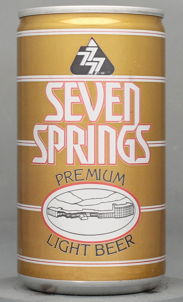 Seven Springs Premium Light Beer 12 Oz Tab Top Can