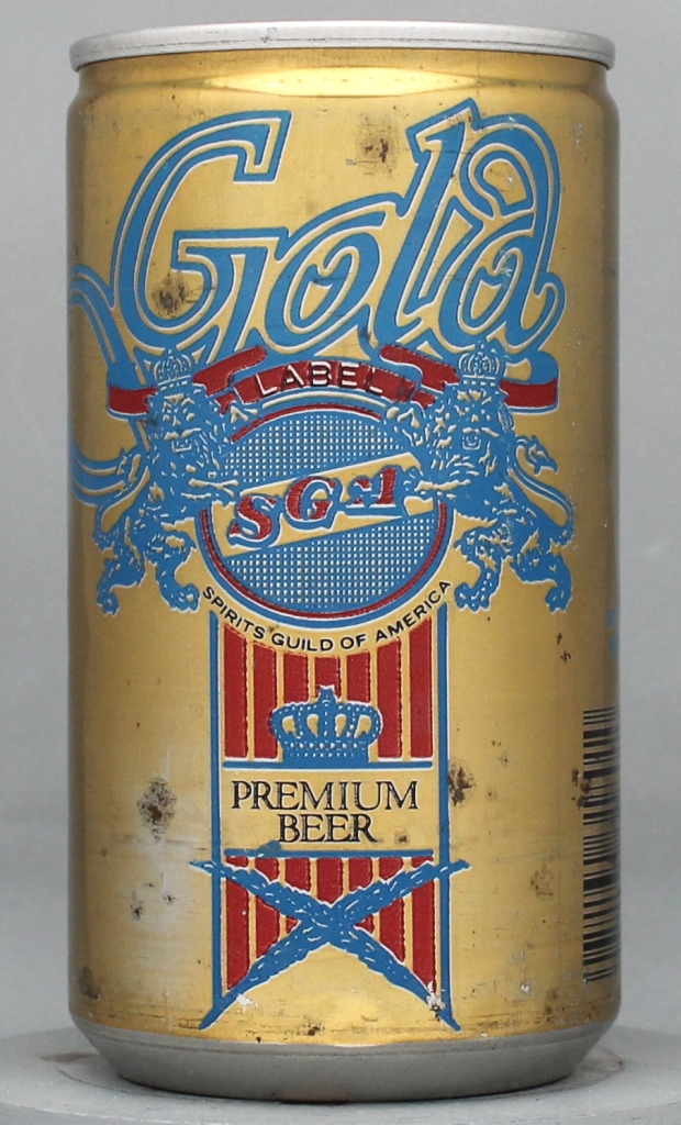 Sga Gold Label Premium Beer 12 Oz Tab Top Can