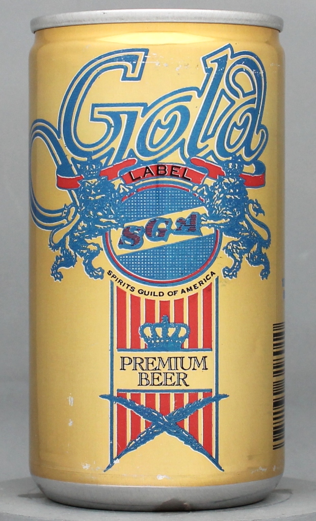 Sga Gold Label Premium Beer 12 Oz Tab/Stay Top Can