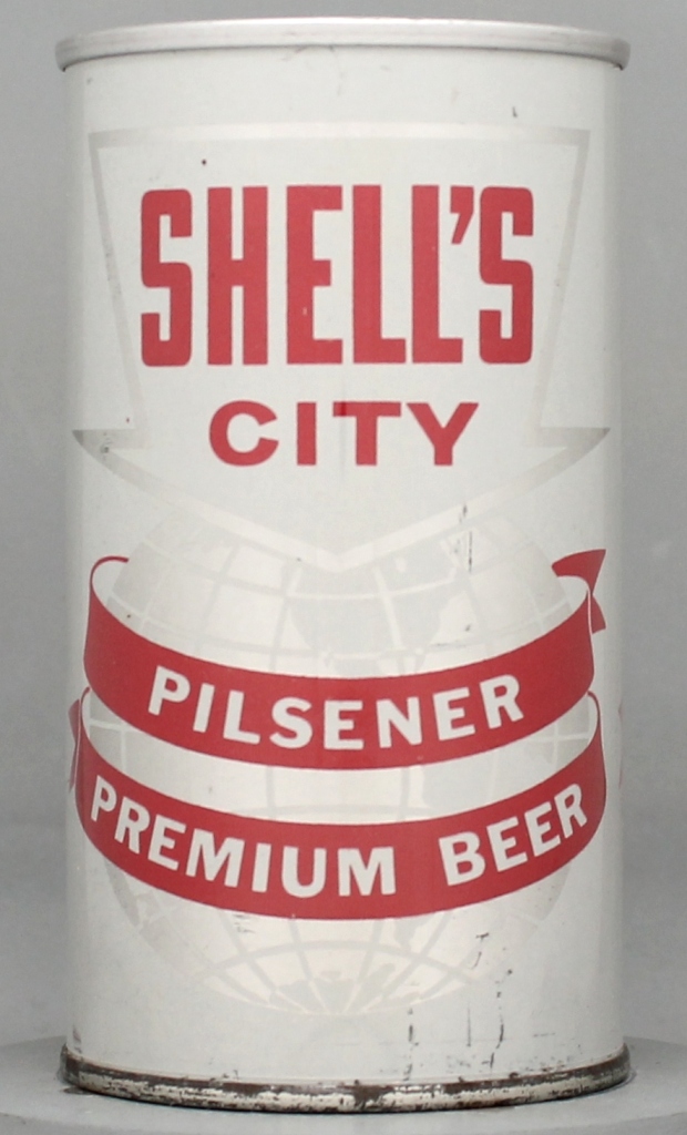 Shell's City Pilsener Beer 12 Oz Zip/Tab Top Can