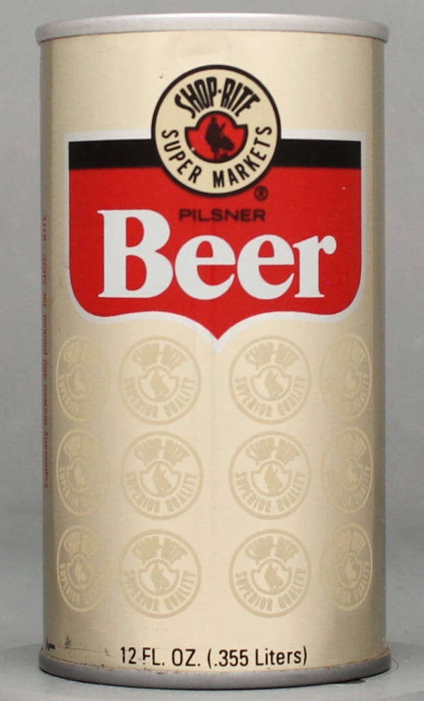 Shop-rite Super Markets Pilsner Beer 12 Oz Tab Top Can