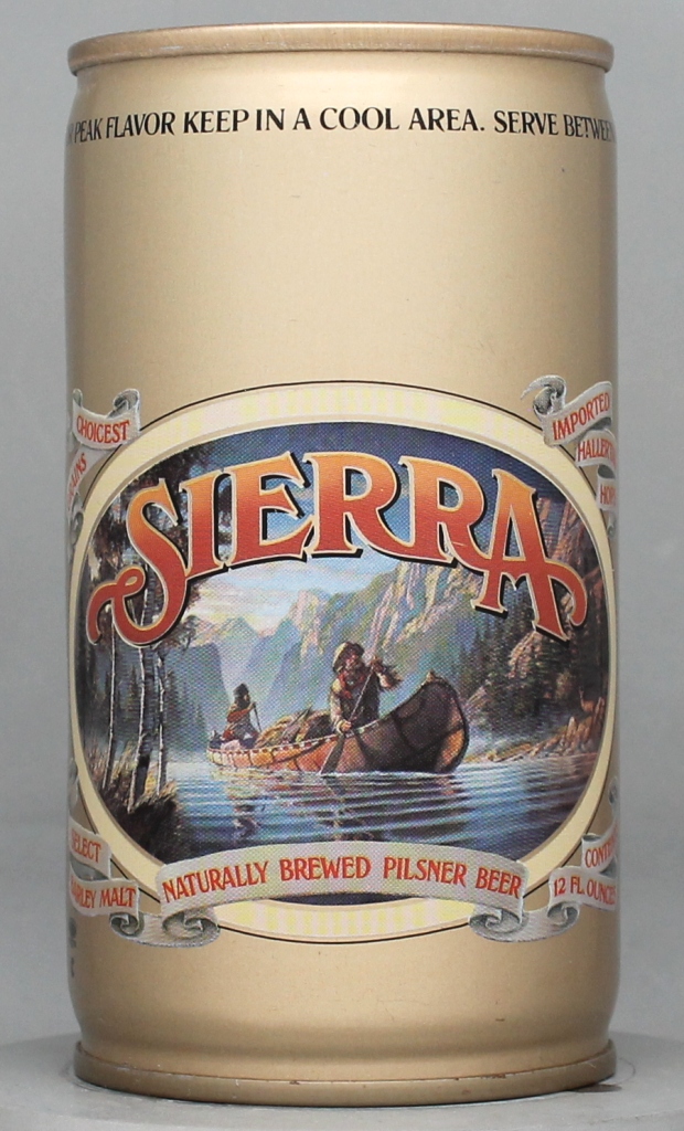 Sierra Naturally Brewed Pilsner Beer 12 Oz Tab Top Can