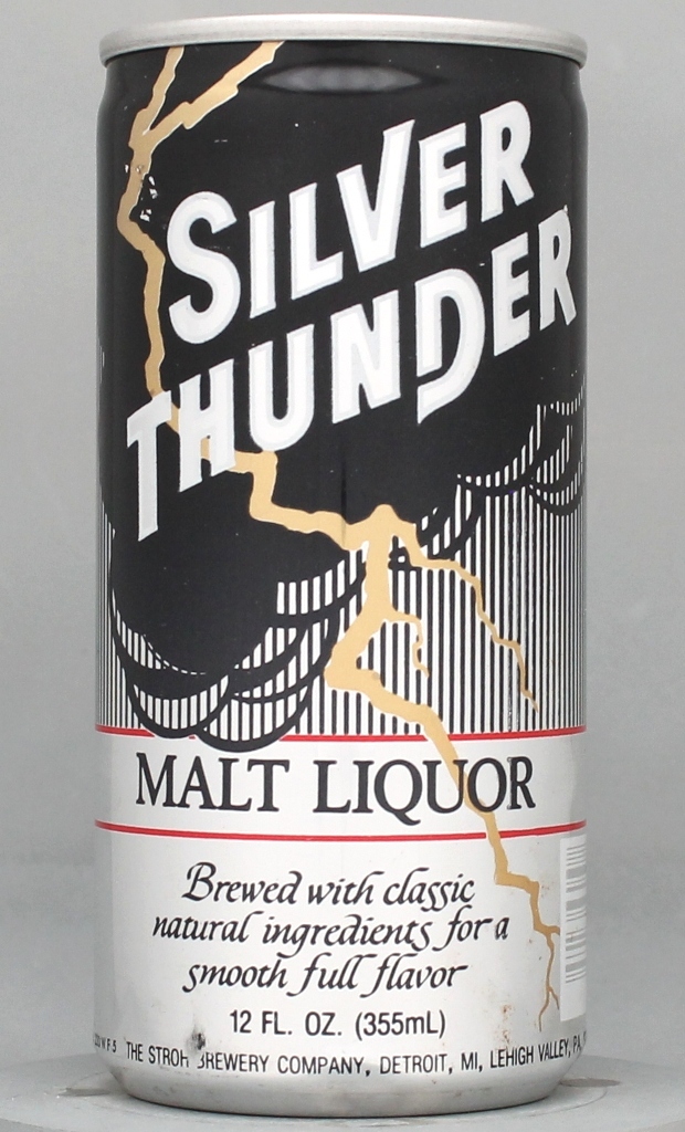 Silver Thunder Malt Liquor 12 Oz Tab/Stay Top Can