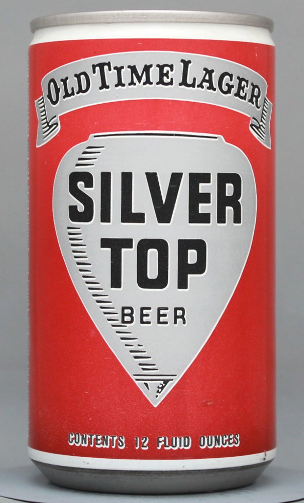 Silver Top Old Time Lager Beer 12 Oz Tab Top Can