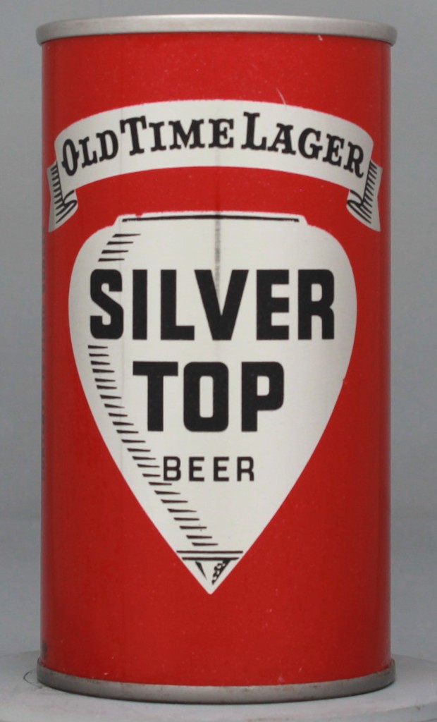 Silver Top Old Time Lager Beer 12 Oz Tab Top Can