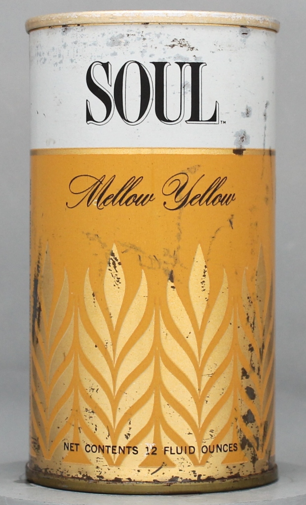 Soul Mellow Yellow Beer 12 Oz Tab Top Can