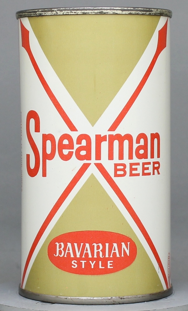 Spearman Bavarian Style Beer 12 Oz Zip/Tab/Insert Top Can