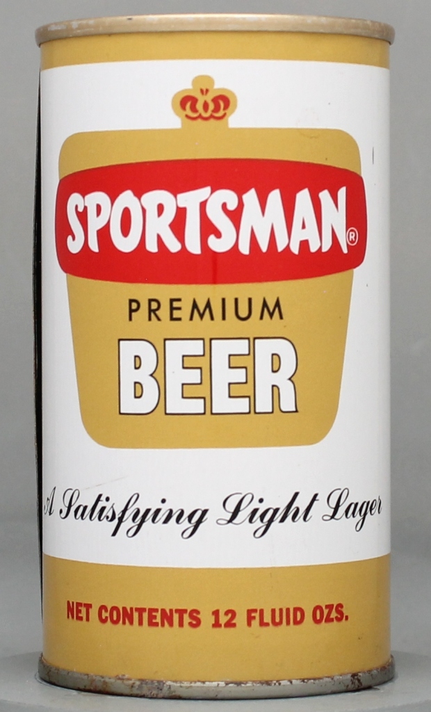 Sportsman Premium Beer 12 Oz Tab Top Can