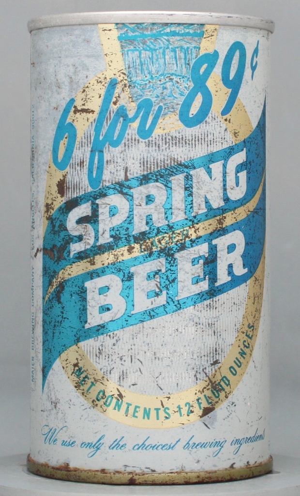 Spring Lager Beer 12 Oz Tab Top Can